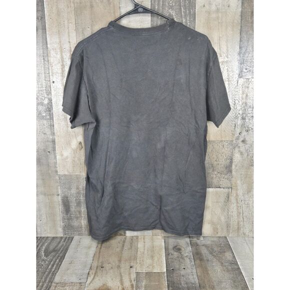 Cat Rapper Trio Hug Life Black Cotton T-Shirt By DOM Size Med - Picture 4 of 5